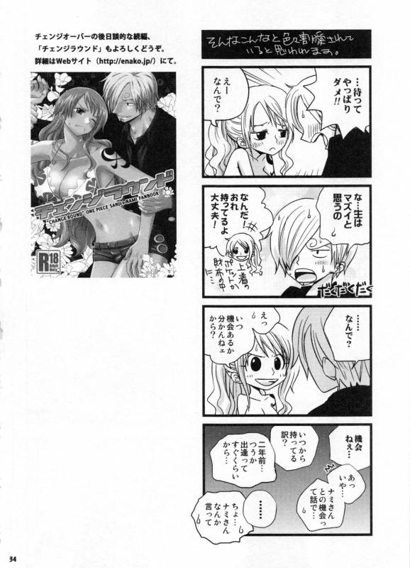 (C91) [Orange Typhoon (Yamada Enako)] SweetNess 3 Sanji x Nami Sairokushuu (One Piece)_036