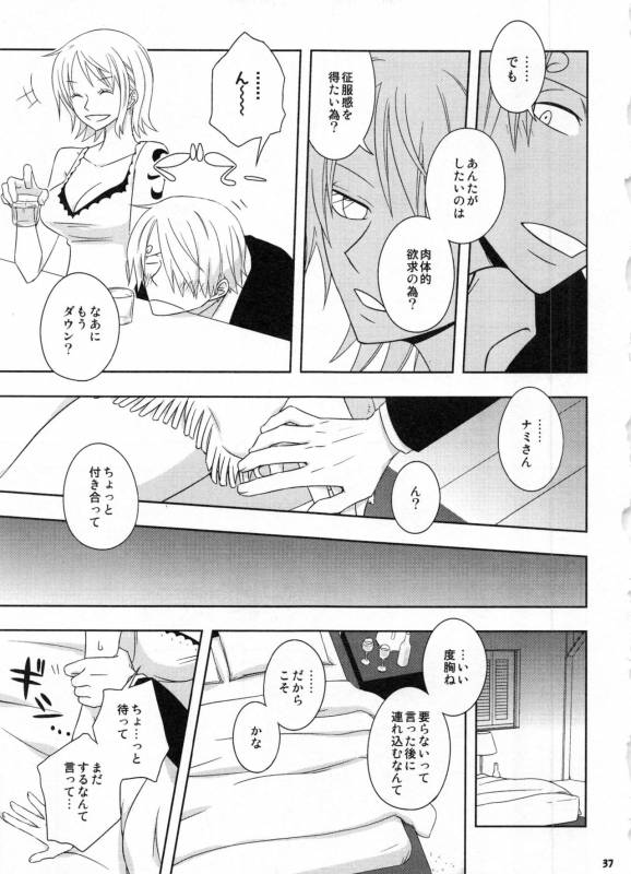 (C91) [Orange Typhoon (Yamada Enako)] SweetNess 3 Sanji x Nami Sairokushuu (One Piece)_039