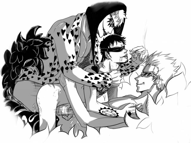 donquixote doflamingo+trafalgar law